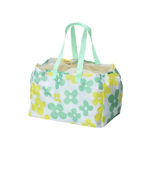 【当商品送料無料】レジカゴ用バッグ 軽量 通販 折りたたみ エコバッグ おしゃれ 軽量 軽い かわいい 花柄 フラワー コンパクト サブバッグ