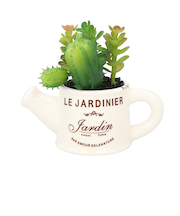 【当商品送料無料】光触媒 観葉植物 卓上 通販 じょうろ フェイクグリーン ミニ おしゃれ 造花 ギフト プチギフト 贈り物 かわいい 消臭 抗菌