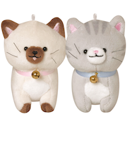 【当商品送料無料】ニコイチキーホルダー キーホルダー ぬいぐるみ 通販 ニコイチ マスコット 動物 ペア 磁石 ピタッとくっつく 手のひらサイズ