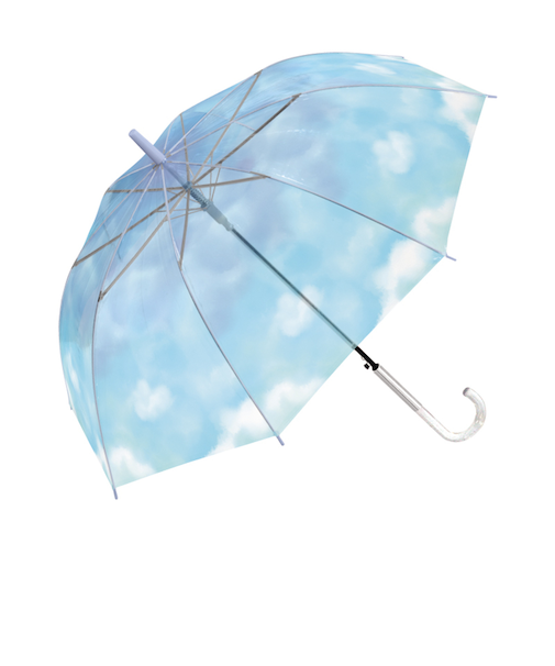 【当商品送料無料】ビニール傘 60cm ジャンプ傘 通販 長傘 雨傘 傘 カサ かさ ジャンプ グラデーション 大きめ ミルキートーン アンブレラ