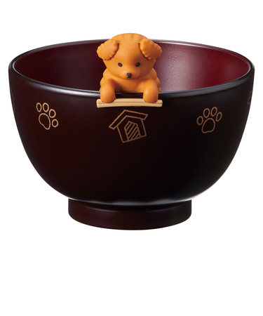 【当商品送料無料】お椀 おしゃれ かわいい 通販 しるワン 汁わん 汁椀 箸置き 食器洗浄機 乾燥機 お吸い物椀 電子レンジ対応 犬 味噌汁 スープ