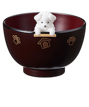 【当商品送料無料】お椀 おしゃれ かわいい 通販 しるワン 汁わん 汁椀 箸置き 食器洗浄機 乾燥機 お吸い物椀 電子レンジ対応 犬 味噌汁 スープ