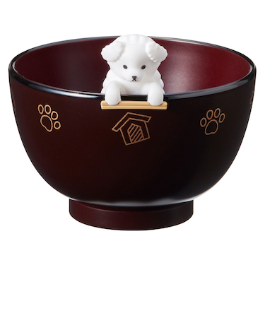 【当商品送料無料】お椀 おしゃれ かわいい 通販 しるワン 汁わん 汁椀 箸置き 食器洗浄機 乾燥機 お吸い物椀 電子レンジ対応 犬 味噌汁 スープ