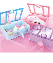 【当商品送料無料】小物入れ 蓋付き かわいい 子供 通販 サン宝石 クリアケース アクセサリーケース カギ付き 小物収納 サンホ KO-6281