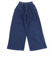 【当商品送料無料】パンツ キッズ 子供服 好評 デニム ストレッチ ワイドパンツ キュロット ズボン 長ズボン ロングパンツ バギーパンツ 女の子