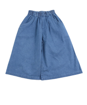 【当商品送料無料】パンツ キッズ 子供服 好評 デニム ガウチョ キュロット ズボン 長ズボン ロングパンツ 女の子 ガールズ おしゃれ かわいい