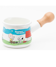 【当商品送料無料】ホーロー ミルクパン スヌーピー 通販 ホーロー鍋 直火 琺瑯鍋 プチミルクパン 可愛い かわいい 琺瑯 ほうろう 片手鍋 ミルク