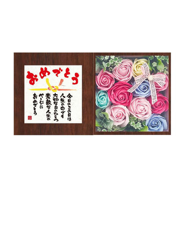 【当商品送料無料】ソープフラワー ボックス 通販 入浴剤 ポエムボックス バスフレグランス 花の形 花びら 造花 ギフト プチギフト 贈り物 石鹸