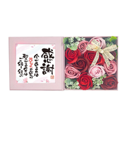 【当商品送料無料】ソープフラワー ボックス 通販 入浴剤 ポエムボックス バスフレグランス 花の形 花びら 造花 ギフト プチギフト 贈り物 石鹸