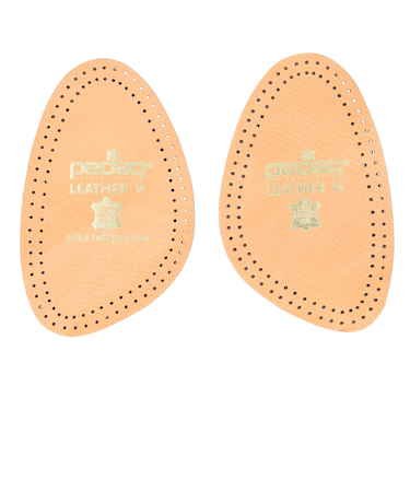 【当商品送料無料】pedag ペダック 中敷き つま先 通販 レザー 革 1/2 ハーフインソール ハーフ レザーハーフ 靴 サイズ調整 衝撃吸収