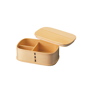 【当商品送料無料】曲げわっぱ 弁当箱 通販 わっぱ弁当箱 お弁当箱 1段 ランチボックス 木製 天然木 ランチグッズ パッキン付き 仕切り 大人用