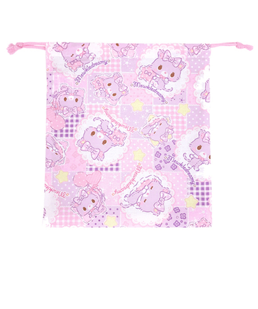 【当商品送料無料】巾着 m 通販 巾着袋 中 Mサイズ 給食袋 便利袋 キャラクター グッズ キティ マイメロ リトルツインスターズ パウパトロール