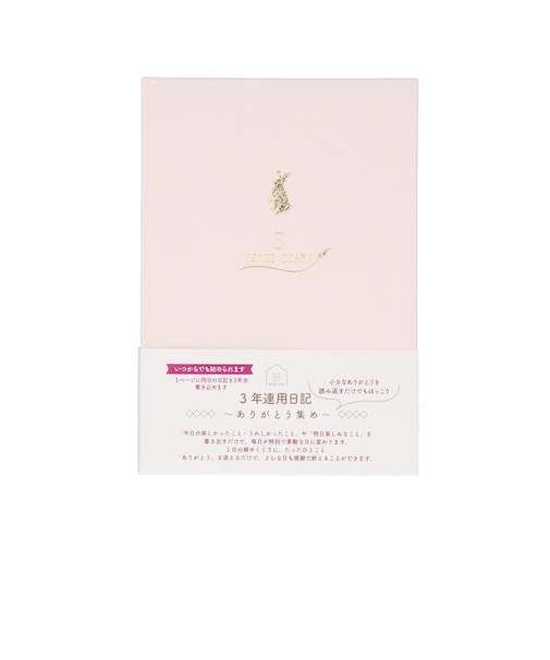 【当商品送料無料】日記帳 3年日記 通販 クローズピン ダイアリー ノート 3年連用日記 フリータイプ 日付フリー しおりひも付き B6サイズ