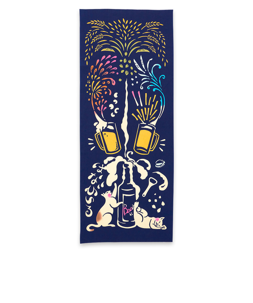 【当商品送料無料】けねま てぬぐい 通販 手ぬぐい タペストリー 手拭い 絵てぬぐい 絵手拭い 約 90×35cm 壁掛け おしゃれ かわいい