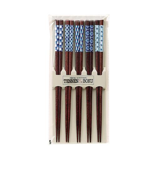 【当商品送料無料】箸 5膳 木製 通販 お箸 おはし 5膳セット 箸セット お箸セット 客用箸 来客箸 天然木 はし 23cm 来客 大人 和柄