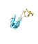 【当該商品送料無料】イヤリング 鶴 通販 日本製 耳飾り アクセサリー アクセ 折り紙イヤリング 折り鶴 折り紙 かわいい 可愛い おしゃれ