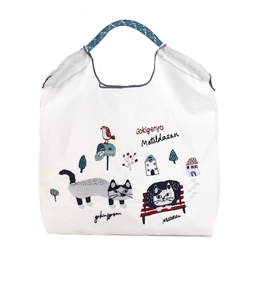 【当該商品送料無料】刺繍 ワッシャーバッグ M アニマル 通販 ワッシャーバック サブバッグ サブバック トート 肩掛け エコバッグ エコバック
