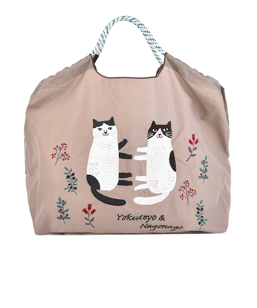 【当該商品送料無料】刺繍 ワッシャーバッグ L アニマル 通販 ワッシャーバック トート ショルダー 肩掛け エコバッグ エコバック 買い物バッグ