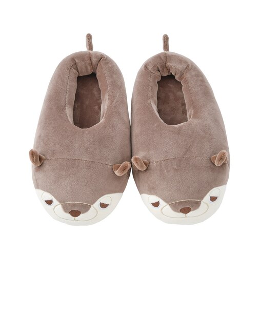 【当該商品送料無料】ルームシューズ レディース かわいい 通販 スリッパ 23-24.5cm プレミアム ねむねむアニマルズ マシュマロアクアミエ