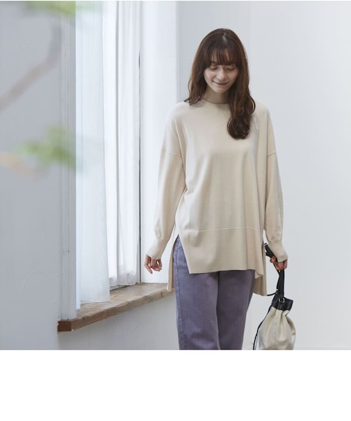 【当該商品送料無料】ニット 秋 レディース きれいめ 通販 セーター プルオーバー 長袖 ゆったり 体型カバー