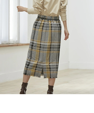 【当該商品送料無料】スカート レディース チェック 通販 ペンシルスカート ミモレ丈スカート チェック柄 ミディアム ミディ丈 ミモレ丈