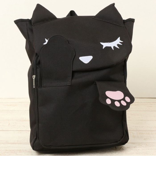 【当該商品送料無料】リュック ねこ 通販 リュックサック デイパック バックパック 猫モチーフ おすましプーちゃん カバン かばん 鞄 レディース
