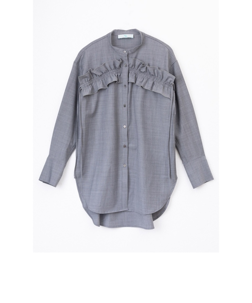 【当該商品送料無料】MIND マインド フリル ブラウス 長袖 通販 フリルブラウス 長袖ブラウス 長袖シャツ シャツ ひも 紐 ゆったり