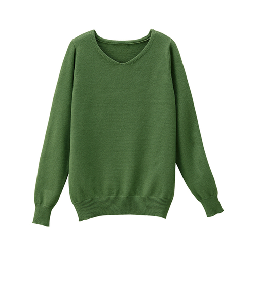 【当該商品送料無料】ニット 秋 レディース きれいめ 通販 セーター Vネックセーター プルオーバー 静電気 防止 服 長袖 静電気防止