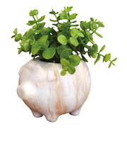 【当該商品送料無料】光触媒 マーブルポット 通販 ボウルポット フェイクグリーン ポット プランター 植木鉢 装飾 観葉植物 植物 飾る 飾り