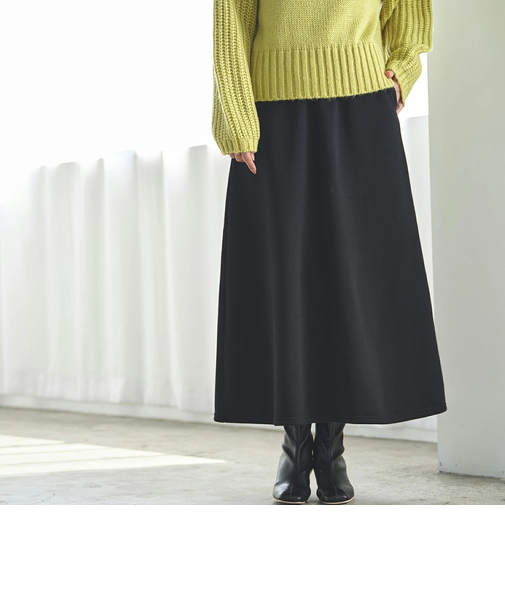 【当該商品送料無料】スカート ミモレ丈 Aライン レディース 通販 ミモレ丈スカート Aラインスカート ロングスカート 冬 秋冬 秋 無地 裏起毛