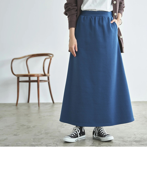 【当該商品送料無料】スカート ミモレ丈 Aライン レディース 通販 ミモレ丈スカート Aラインスカート ロングスカート 冬 秋冬 秋 無地 裏起毛