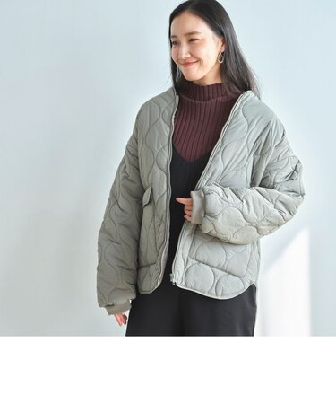 【当該商品送料無料】コート 秋 ショート丈 レディース 通販 ノーカラーコート キルティングコート ノーカラージャケット ジャンパー ブルゾン