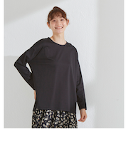 【当該商品送料無料】綿100 ロンT レディース 通販 Tシャツ カットソー プルオーバー 長袖 トップス 綿100％ボーダーロングＴ おしゃれ