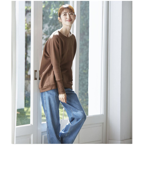 【当該商品送料無料】トレーナー 裏起毛 レディース 冬 通販 プルオーバー きれいめ オフィス 秋冬 春 秋