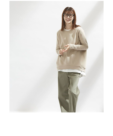 【当該商品送料無料】トレーナー 裏起毛 レディース 冬 通販 プルオーバー きれいめ オフィス 秋冬 春 秋