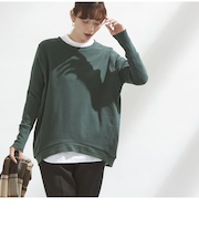 【当該商品送料無料】トレーナー 裏起毛 レディース 冬 通販 プルオーバー きれいめ オフィス 秋冬 春 秋