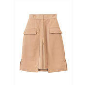 【当該商品送料無料】MIND マインド ショートパンツ タイトスカート 通販 ショート パンツ ズボン スカート レイヤード ひざ丈 膝丈