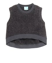 【当該商品送料無料】MIND マインド フェザー ベスト 通販 フェザーベスト フェザーニット 重ね着 レイヤード チョッキ キラキラ