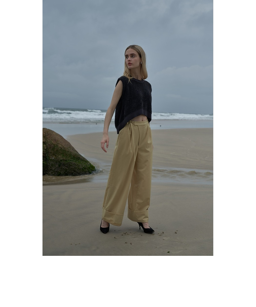 【当該商品送料無料】MIND マインド 紐付き ワイドパンツ 通販 ワイド パンツ ズボン 長ズボン ロングパンツ カジュアルパンツ ひも付き