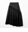 【当該商品送料無料】MIND レザーライクサテンギャザースカート 通販 スカート ギャザースカート ひざ丈スカート レディース ギャザー ひざ丈