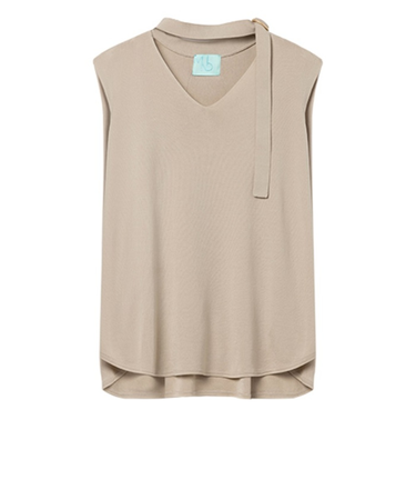 【当該商品送料無料】MIND マインド ニットベスト 通販 ニット ベスト ノースリーブニット ネック ベルト Vネック vネック ラウンドヘム