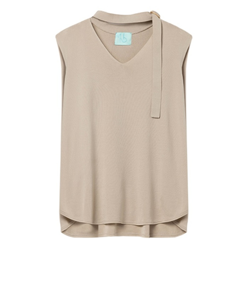 【当該商品送料無料】MIND マインド ニットベスト 通販 ニット ベスト ノースリーブニット ネック ベルト Vネック vネック ラウンドヘム