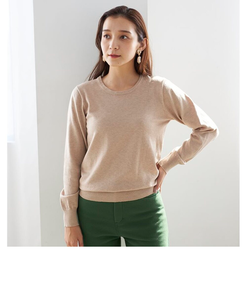 【当該商品送料無料】洗える ニット レディース 通販 洗えるニット 長袖 セーター トップス きれいめ ウォッシャブルシンプルニット おしゃれ