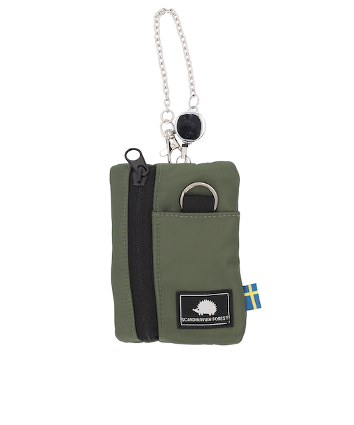 【当該商品送料無料】スカンジナビアンフォレスト 多機能 ポーチ 通販 リール付きポーチ 多機能ポーチ 小物入れ パスポーチ ケース リール