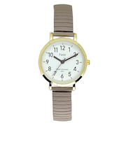 【当該商品送料無料】plaisir 時計 NTK-290 通販 腕時計 ニッケルフリー リストウォッチ レディース 腕時計レディース じゃばらベルト