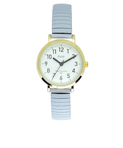 【当該商品送料無料】plaisir 時計 NTK-290 通販 腕時計 ニッケルフリー リストウォッチ レディース 腕時計レディース じゃばらベルト