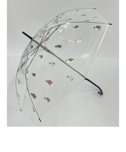 【当該商品送料無料】ビニール傘 レディース 通販 透明 傘 おしゃれ 長傘 耐風 雨傘 カサ かさ ビニール傘おしゃれ 58cm グラスファイバー骨