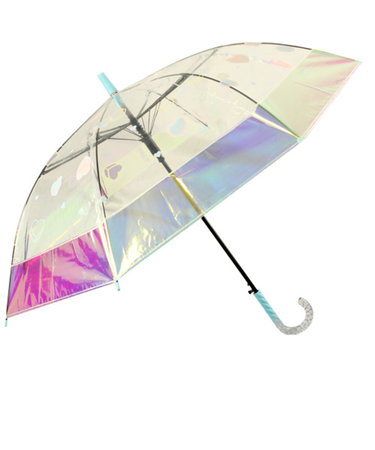 【当該商品送料無料】ビニール傘 子供 通販 傘 オーロラ ジャンプ傘 長傘 雨傘 オーロラビニール傘 かさ カサ 通学 レディース 女の子 女子