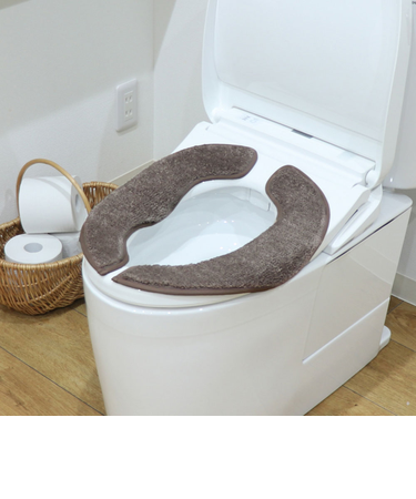 【当該商品送料無料】便座マット 通販 便座クッション 便座カバー 便座シート トイレカバー 取り付け簡単 洗浄暖房型 O型 U型 ふんわリッチ