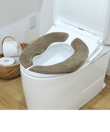 【当該商品送料無料】便座マット 通販 便座クッション 便座カバー 便座シート トイレカバー 取り付け簡単 洗浄暖房型 O型 U型 ふんわリッチ